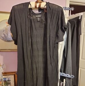 LB short sleeve open front cardigan kimono